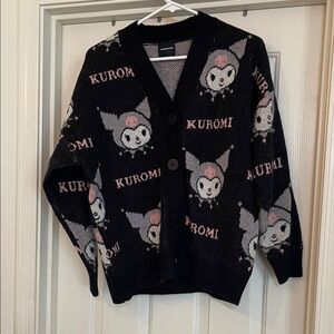 Dumbgood Black Kuromi Cardigan Size M